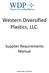 Western Diversified Plastics, LLC. Supplier Requirements Manual