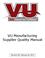 VU Manufacturing Supplier Quality Manual