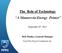 The Role of Technology A Manure-to-Energy Primer