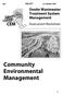 Community Environmental Management