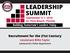 September 5-7, 2018 St. Pete Beach, Florida. Building Tomorrow s Leaders Today. Recruitment for the 21st Century. Lieutenant Billie Taylor