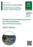Strategic Environmental Assessment Environmental Report Non Technical Summary
