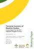 Working Paper. Tanzania Summary of Baseline Studies: Country Report for the GFCS Adaptation Program in Africa. Working Paper No.