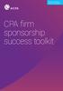 CPA firm sponsorship success toolkit. Women s Initiatives Executive Committee