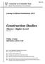 Construction Studies Theory - Higher Level