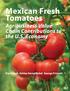 Mexican Fresh Tomatoes Agribusiness Value Chain Contributions to the U.S. Economy
