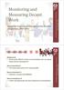 Monitoring and Measuring Decent Work