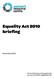 Equality Act 2010 briefing