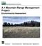 A-1 Mountain Range Management Project