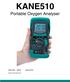 KANE510. Portable Oxygen Analyser. Stock No: April Kane International Ltd