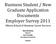 Business Student / New Graduate Application Documents Employer Survey 2011