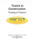 Toxics In Construction State Building & Construction Trades Council of CA Train-the-Trainer Course 2014