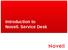 Introduction to Novell Service Desk
