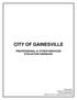 CITY OF GAINESVILLE PROFESSIONAL & OTHER SERVICES EVALUATION HANDBOOK