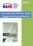 International Energy Code Suggested Amendments
