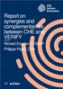 Report on synergies and complementarities between CHE and VERIFY