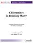 Chloramines in Drinking Water. Guideline Technical Document for Public Consultation
