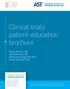 Clinical trials patient-education brochure
