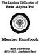 The Lambda Xi Chapter of Beta Alpha Psi Member Handbook Elon University Academic Year