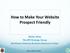 How to Make Your Website Prospect Friendly Walter Wise The BPI Strategy Group Northeast Veterans Business Resource Center