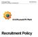 O & M Lesedi PV Plant Conyclox PTY (LTD) Reg. no: 2012/ /07. Recruitment Policy. O & M Lesedi PV Plant. Recruitment Policy