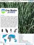 Overview: Contents: The Crop Monitor is a part of GEOGLAM, a GEO global initiative.