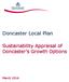Doncaster Local Plan. Sustainability Appraisal of Doncaster s Growth Options
