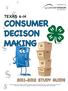 CONSUMER DECISON MAKING TEXAS 4-H STUDY GUIDE 4HCONS TEXAS 4-H BANK