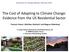 The Cost of Adapting to Climate Change: Evidence from the US Residential Sector