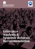 Department of School Education & Literacy. Grievance Analysis & Systemic Reforms Recommendation