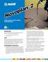 Novoplan 2. Professional self-leveling underlayment USES
