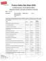 Product Safety Data Sheet (SDS)