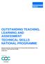 OUTSTANDING TEACHING, LEARNING AND ASSESSMENT TECHNICAL SKILLS NATIONAL PROGRAMME