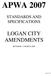APWA 2007 LOGAN CITY AMENDMENTS STANDARDS AND SPECIFICATIONS REVISION 12 MARCH Page 1 of 72