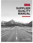 SUPPLIER QUALITY MANUAL
