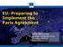 EU: Preparing to Implement the Paris Agreement