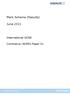 Mark Scheme (Results) June International GCSE. Commerce (4CM0) Paper 01