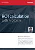 ROI calculation. with Frotcom WHITE PAPER. Who should read this paper?