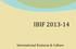 IBIF International Business & Culture
