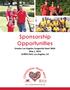 Sponsorship Opportunities Greater Los Angeles Congenital Heart Walk May 1, 2016 Griffith Park, Los Angeles, CA