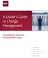 A Leader s Guide to Change Management