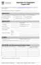 Application for Employment Support Staff