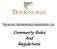 Terracina Homeowners Association, Inc. Community Rules And Regulations