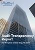 Audit Transparency Report