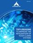 White Paper TOP 6 REASONS TO IMPROVE THE INTEGRATION OF YOUR CLAIMS SYSTEMS
