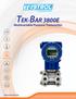 TEK-B AR 3800E. Multivariable Pressure Transmitter.   PRESSURE. Technology Solutions