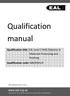Qualification manual