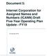 Document 5: Internet Corporation for Assigned Names and Numbers (ICANN) Draft Five-Year Operating Plan Update - FY19