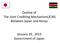 Outline of The Joint Crediting Mechanism(JCM) Between Japan and Kenya. January 29, 2013 Government of Japan