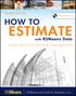 How to Estimate with. RSMeans Data